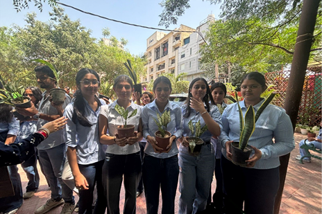 Students contributing to donation drive